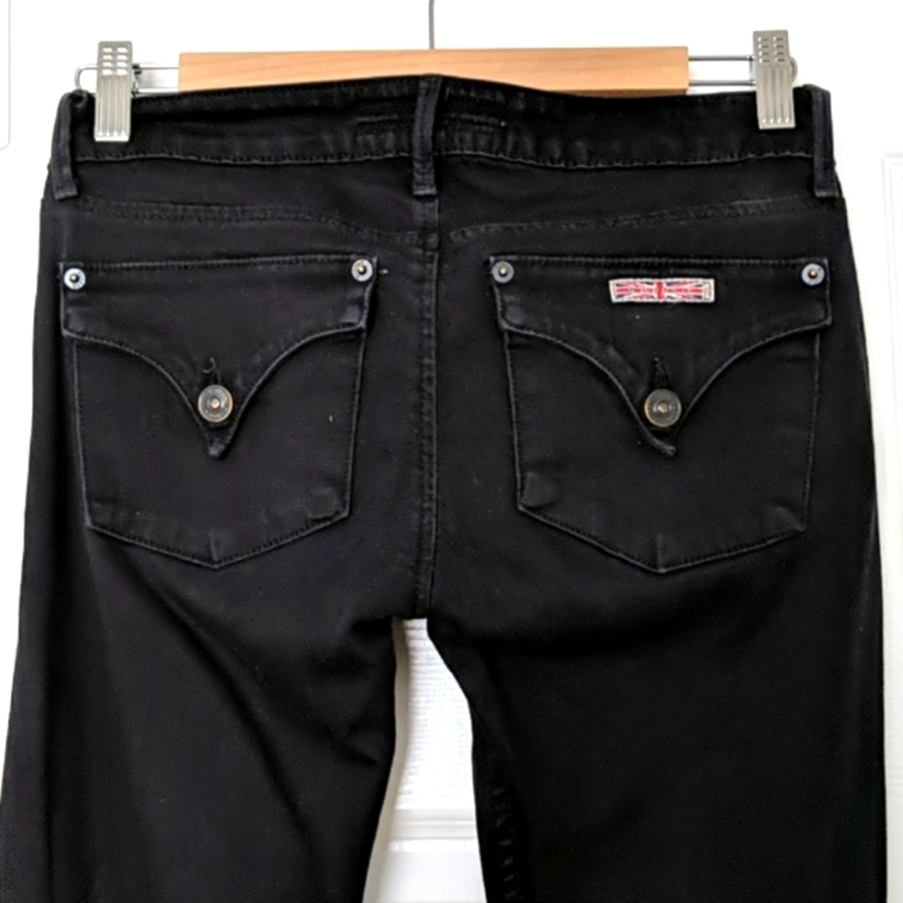 HUDSON JEANS - Black Slim Straight with Cool Pockets - Size 25
